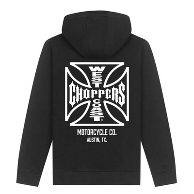 WCC ATX Cross Hoodie mit Reißverschluss schwarz/weiß Gr. L