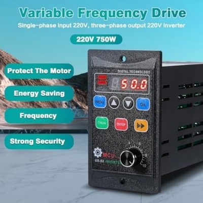 Three Phase Output Motor Controller 450W 750W 1.1kW Single Phase Input