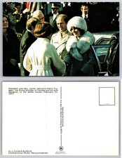 1977 President Jimmy Carter & Pierre Trudeau White House Postcard