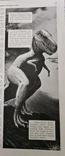1938 Sinclair Opaline Motor Oil Tyranosaurus Dinosaur Vintage Ad