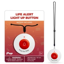 SYNLETT Light-up Fake Life Alert Button Prop 100th Day of School Costume, Fun,,,
