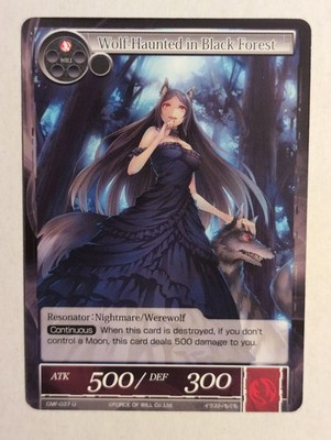 Wolf Haunted in Black Forest - CMF-037 - Crimson Moon s Fairy Tale - FoW