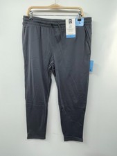 Member's Mark Sweatpants Mens Large Grey Fleece Tapered Leg Drawstring Waist NWT