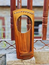 Pentatonic Rosewood Lyre Handmade 9 Metal Strings Lyre Harp With Free Bag