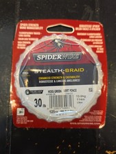 Fishing Line Braided Moss Green Spiderwire Stealth 30lb 125yd / 13.6kg 114m