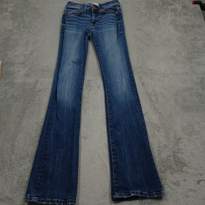 BKE Jeans Womens 25 Blue Denim Mid Rise Slim Fit Bootcut Preppy Casual Stretch