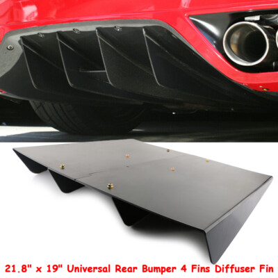 4X Auto Heckstoßstange Diffusor Shark Fin Heckdiffusor Spoiler Schutz Universal