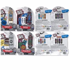 4-pk TECH DECK Series 9 Fingerboard Habitat, Revive, Finesse, Santa Cruz