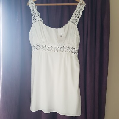 Yoins Size 16 Ivory Sundress. Lined