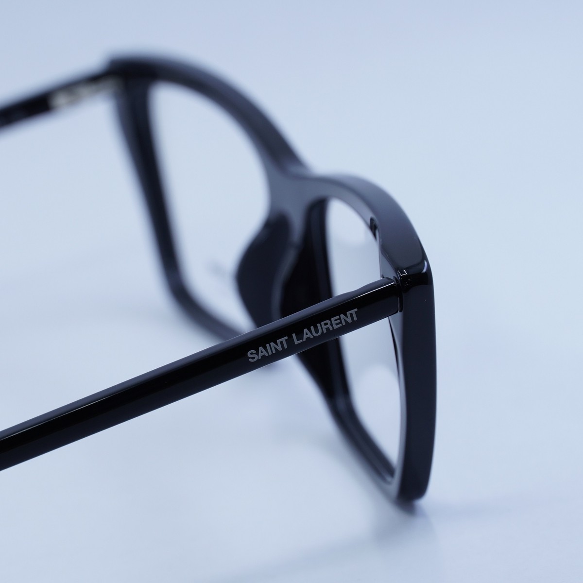 Final Price! Saint Laurent SL737 MICA THIN OPT 001 Eyeglasses SL 737 MICA THIN Saint Laurent Sunglasses 001 Shiny Black  main image 3