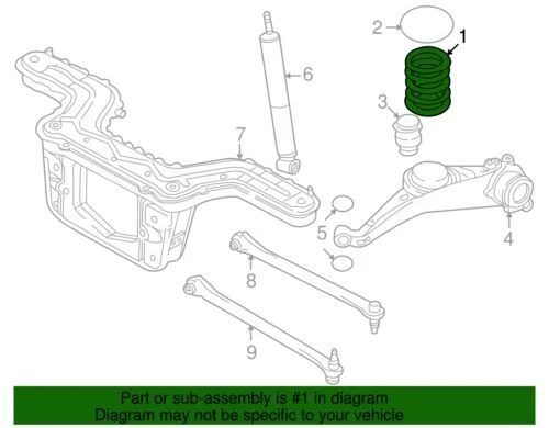 Muelle helicoidal de suspensión trasera genuino Ford Mercury Mariner 2004-2007 5L8Z-5560-AA Foto 2 de 2