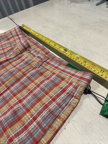 Short homme Pro Tour Coolplay Golf Vichy �� Tabasco plaid �� Taille 34 ~ Neuf avec étiquette - Photo 6/12