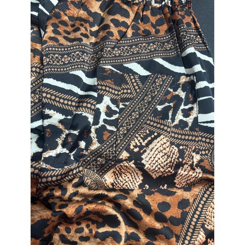 One Teaspoon NWT Rendezvous La Ruby Shorts Brown Animal Print Pull On Sz XXS - Picture 3 of 6