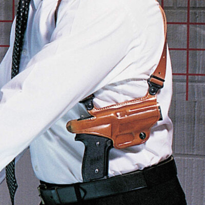 Galco Miami Classic Shoulder Holster, Right Hand Tan Sig P239 9/40