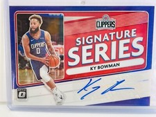2020-21 Donruss Optic Ky Bowman Signature Series Auto Autograph Clippers Purple