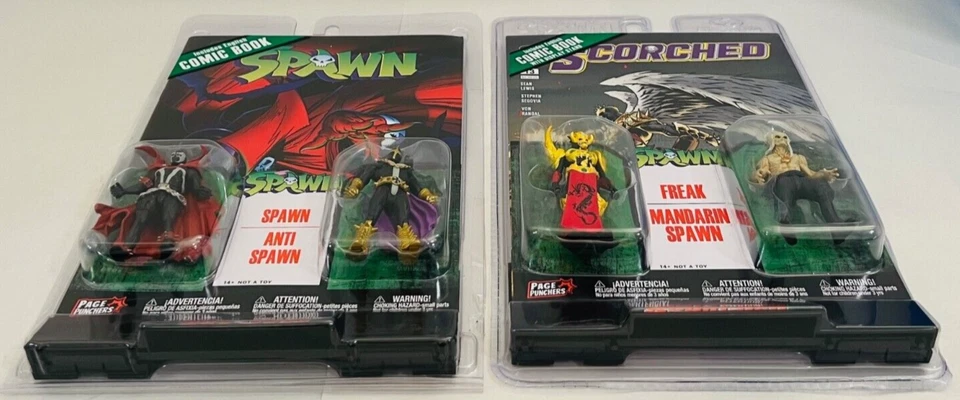 LOTE de 2 cómics McFarlane SPAWN Page Punchers Spawn Anti-Spawn Freak Mandarin Spawn Foto 4 de 4