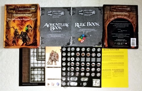 DUNGEONS & DRAGONS SET wDICE UNUSED The Adventure Begins Here TSR D&D Basic Game - Picture 2 of 4
