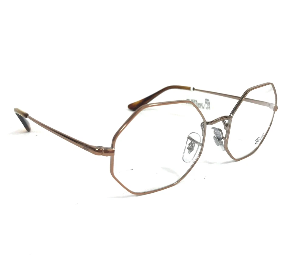Ray-Ban Eyeglasses Frames RB1972V OCTAGON 2943 Copper Brown Wire Rim 51-19-140 - Image 2 of 4