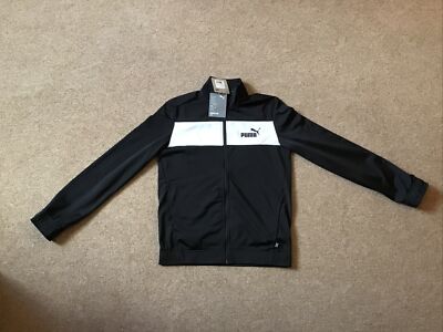 Puma Poly Track Top schwarz in Kindergröße 13-14 Jahre BRANDNEU