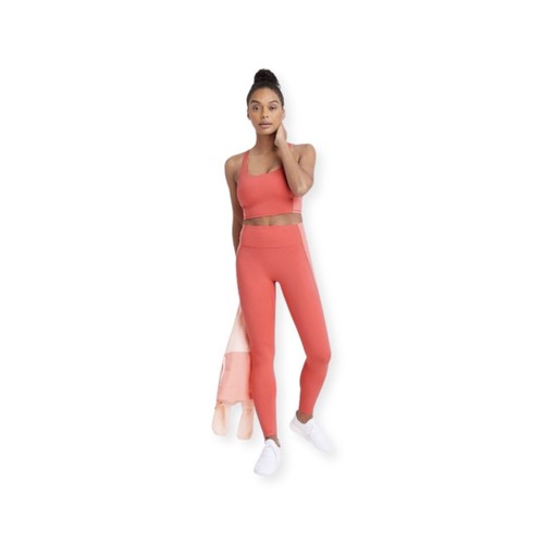 Women's Light Support Longline Strappy Bra - All in Motion - Orange - XL - Picture 2 of 9