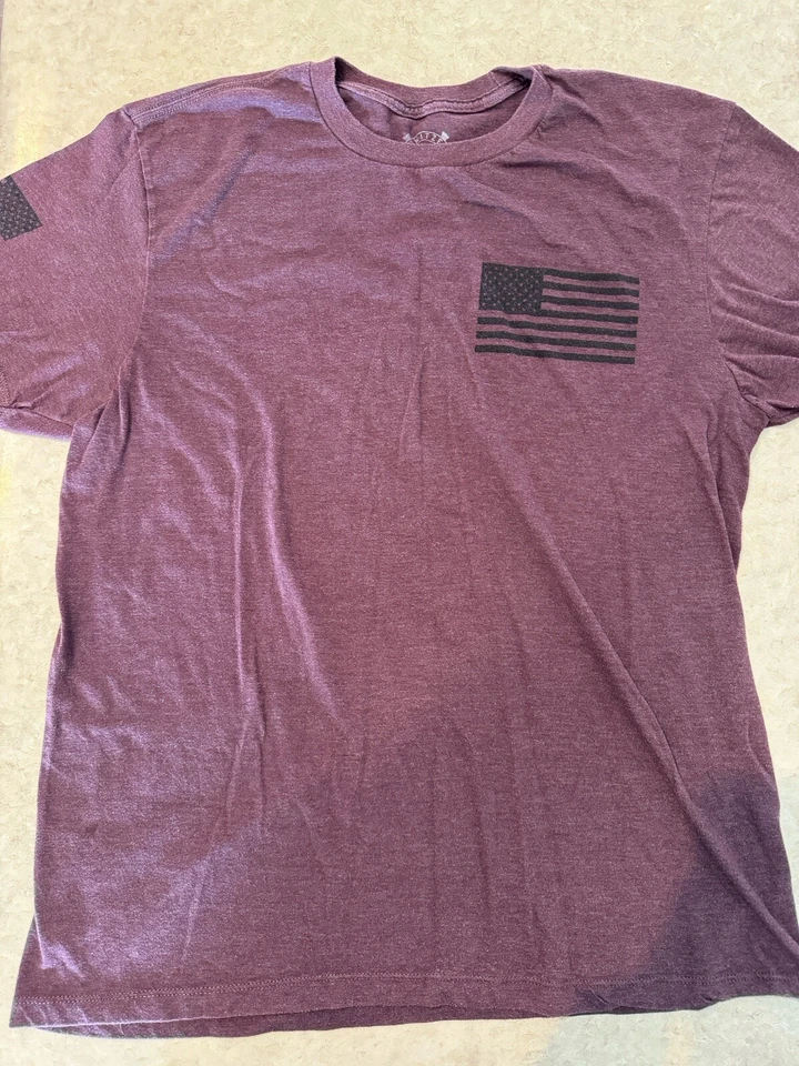 Мужская футболка в стиле Howitzer ВИКИНГ ВОИН военная Grunt MFG большая бордовая - Изображение 2 из 4