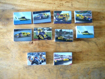 Pack of 10 Boxes of Vintage 1994 Camel Cigarette Matches, Motorsports Theme