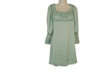 altered state sage green dress Green Striped Knitted Polo Dress main image 1