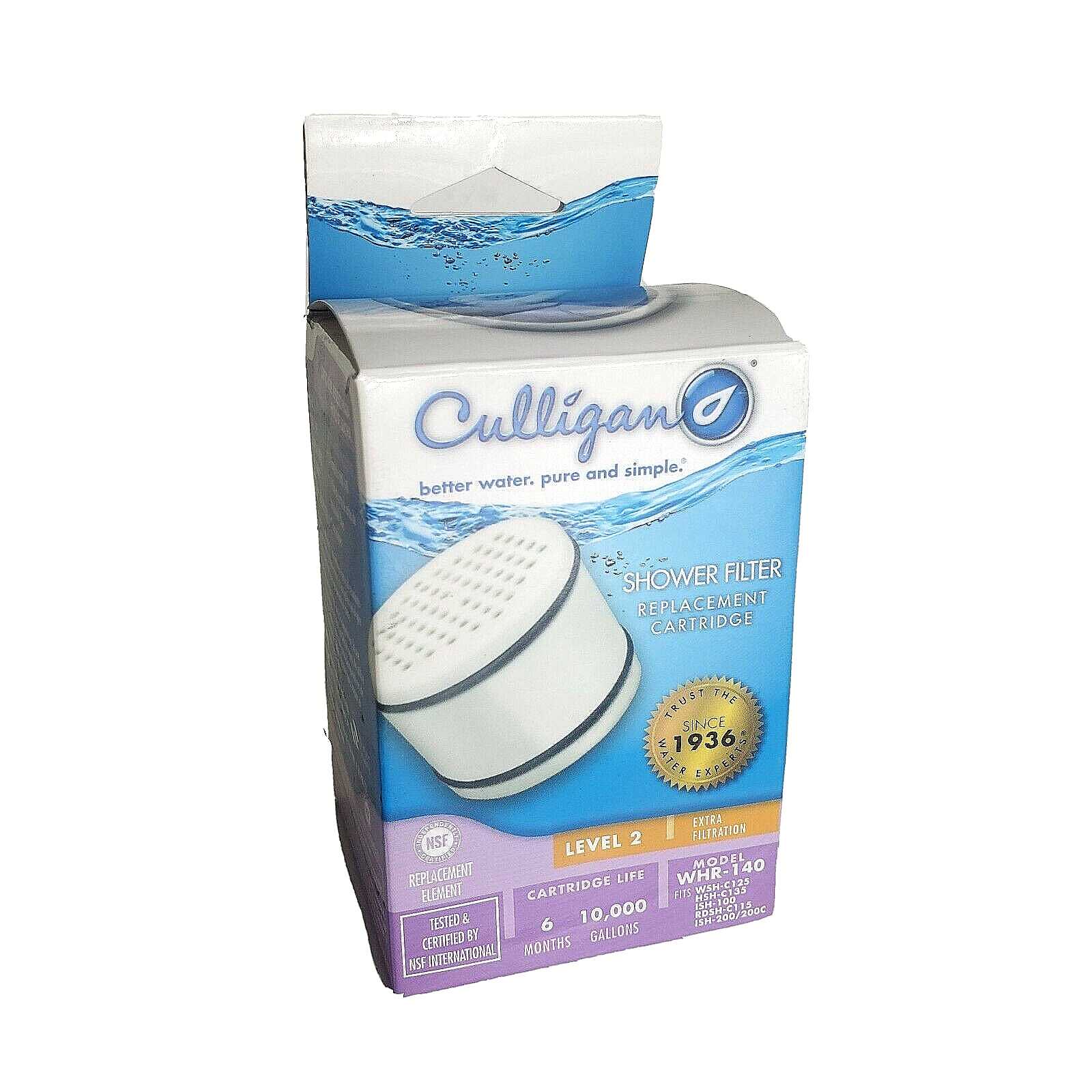 Culligan WHR-140 Shower Filter Replacement Cartridge Level 2 ~ NEW~ 033663006201