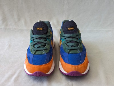 New Balance 992 Made in USA Multicolor Blue Orange Green M992MC 