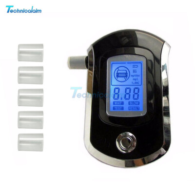 AT6000 Digital Alcohol Tester LCD Display Breathalyzer Alcohol Detector Tester