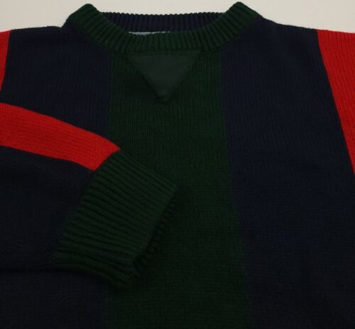 Vintage 90s Gitano Multicolor Stripe Colorblock Pattern Knit Sweater Vtg USA S - Picture 3 of 5
