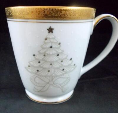 Noritake Crestwood Gold Lot of Luncheon Plate and Mug 4167 Holiday