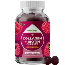 Phytoral Extra Strength Biotin  Collagen Gummies - Hair Skin Nails for Women