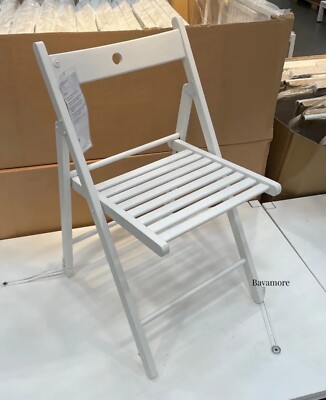 Ikea FRÖSVI Folding chair, white, Wood 30⅜