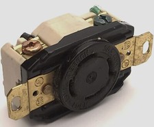 Hubbell HBL2740 Twist Lock Receptacle, 30A, 600VAC, 3-Pole, 4-Wire, L17-30R