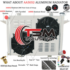 4 Row Radiatorshroud Fan For 1991-93 Dodge D250 D350 W250 W350 5.9 Cummins