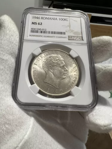 100.000 Lei 1946, Romania NGC MS62