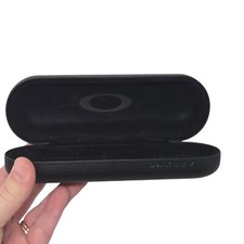 OAKLEY Eyeglass Sunglass Black Faux Leather Hard Clamshell Small CASE ONLY