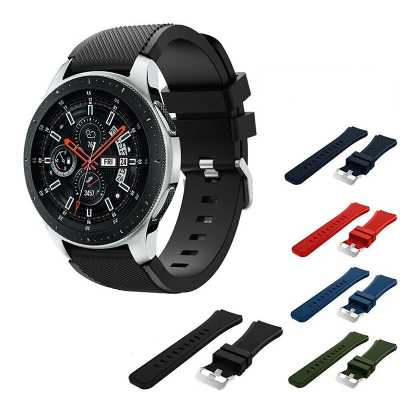 For Samsung Galaxy Watch 46mm Silicone Fitness Replacement Wrist Band Strap  U