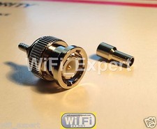 10x BNC Male plug window crimp RG316 RG174 RG179 LMR100 Cable Straight Coonector
