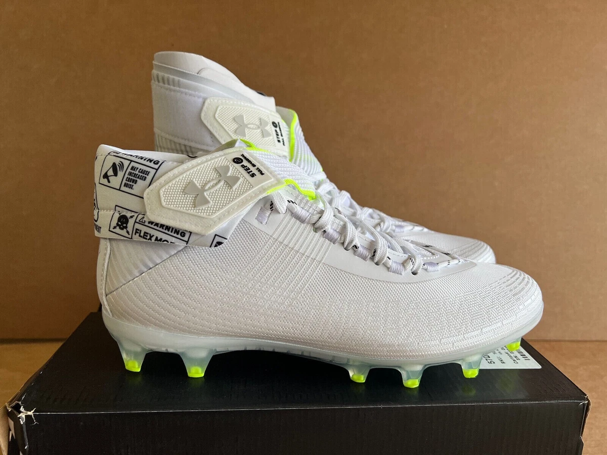 Silver under armour store highlight cleats