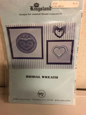 Kingsland Bridal Wreath Cross Stitch Patterns. NEW