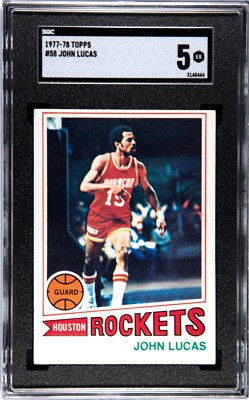 1977 Topps Basketball #58 John Lucas PSA SGC 5 HOF Vintage Houston ...