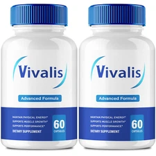 (2 Pack) Vivalis for Men ed, Male Health Pills to Boost Energy & Vitality