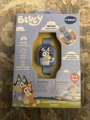 VTech Bluey Wackadoo Watch For Kids and Toddlers Rubber Flip Up (NEW)