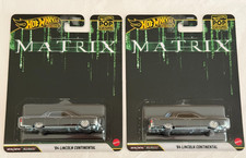 Mattel Hot Wheels Premium Pop Culture - Matrix - 64 Lincoln Continental Set Of 2