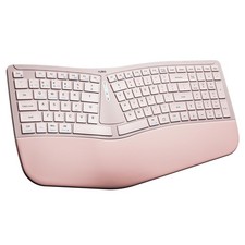 Nulea RT07B Wireless Ergonomic Keyboard - Split Keyboard, Wrist Rest, Natural Ty
