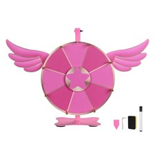WinSpin 12" Pink Angel Prize Wheel Tabletop Spinning 8 Slots Party Events Club