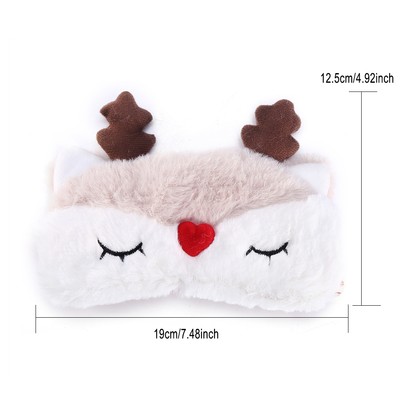 Cute Animal Eye Cover Schlafmaske Weihnachten Deer Carton Nap Eye Shade Maske