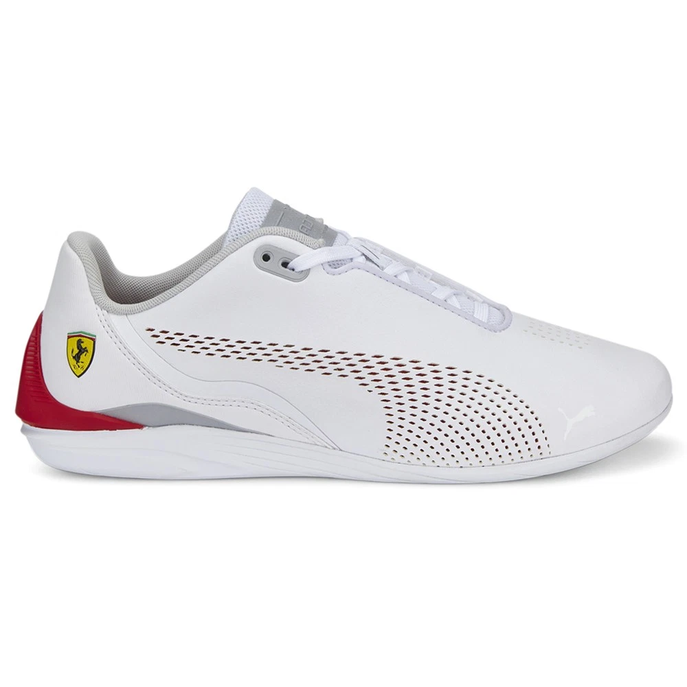PUMA Scuderia Ferrari Drift Cat Decima Lace Up Mens White Sneakers Casual Shoes